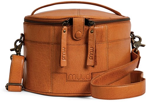 MUUD Enturn Whiskey - Handgefertigte Projekttasche aus Leder, 15 x 23 cm