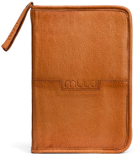 MUUD Effi Whiskey - Handgefertigter Bastelkoffer aus Leder, 22 x 15 x 6 cm