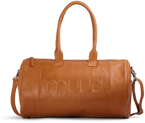 MUUD Drew Whiskey - Handgefertigter Reisetasche aus Leder, 28 x 28 x 50 cm
