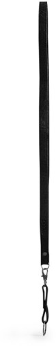 MUUD Dace Black - Handgefertigter Schlüsselanhänger aus Leder mit langem Ledergriff eng50+7x1cm