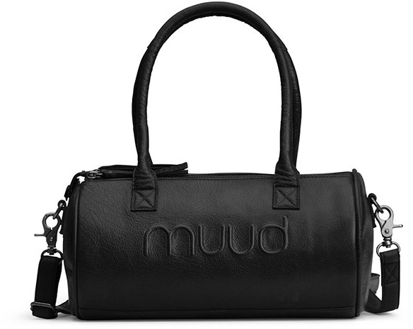 MUUD Drew mini Schwarz Handgefertigte Leder Umhangetasche 29 x O 15 cm Wollplatz