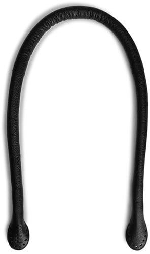 MUUD Bibi Black - Handgefertigter Taschengriff aus Leder, 73 cm