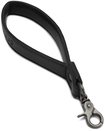 MUUD Cami Black - Handgefertigter Ledertaschengriff 18,5 x 2,2 cm