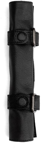 MUUD Carita C Schwarz - Handgefertigte Ledereinlage 14 x 21 cm für Rundstricknadeln