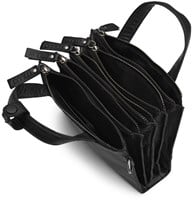 MUUD Dac - Black Handgemaakt leren schoudertas 20 x 14,5 cm