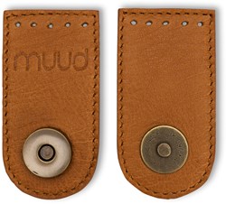 MUUD Dede Handgefertigter Leder-Schnappverschluss 7,5 x 4 cm