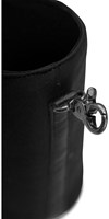MUUD Daris - Schwarzer handgefertigter Flaschenhalter aus Leder, 18 x 10 cm-3