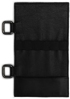 MUUD Carita E - Schwarze handgefertigte Ledertasche, klein, 21 x 12 cm-2