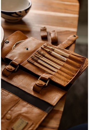 MUUD Carita D - Whisky Handgefertigte Ledertasche-3