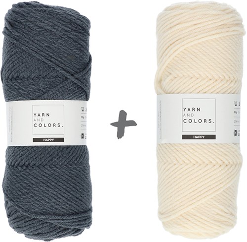 Reversible Traumkissen 3.0 Rund Häkelpaket 4 Graphite