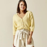Phil Pima Jacke mit V-Ausschnitt Strickpaket 50/52 Paille