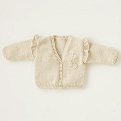 Phil Ecocoton Jacke mit V-Ausschnitt Strickpaket