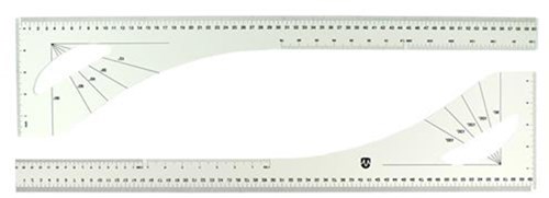 Restyle Schneiderlineal / Zeichenhaken 60 cm
