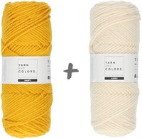 Reversible Traumkissen 3.0 Rund Häkelpaket 5 Mustard