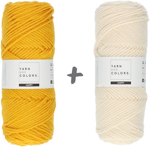 Reversible Traumkissen 3.0 Rund Häkelpaket 5 Mustard