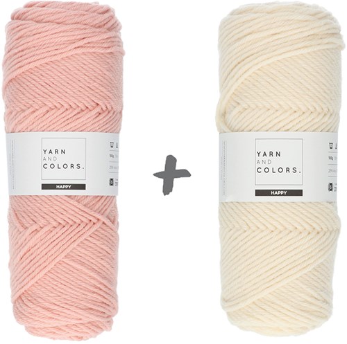 Reversible Traumkissen 3.0 Rund Häkelpaket 15 Rosé