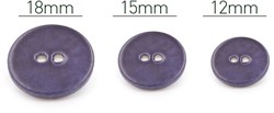 PPY Perlmuttknöpfe Marine 5 Stück 12-18 mm