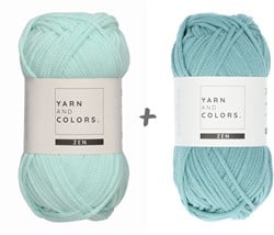 Yarn and Colors Slouchy Pouch Color Block Häkelpaket 073 Jade Gravel