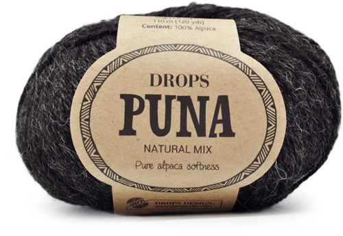 Drops Puna Natural Mix 08 Schwarz