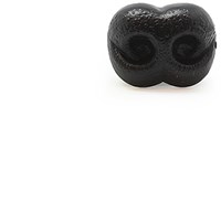 Sicherheitsnase Hund schwarz 8mm