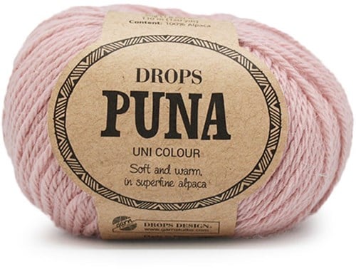 Drops Puna Uni Colour 9 Puderrosa