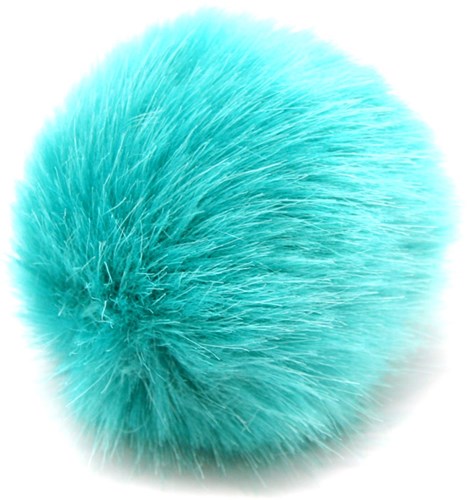 Rico Kunstfell Pompon Medium 10 Petrol
