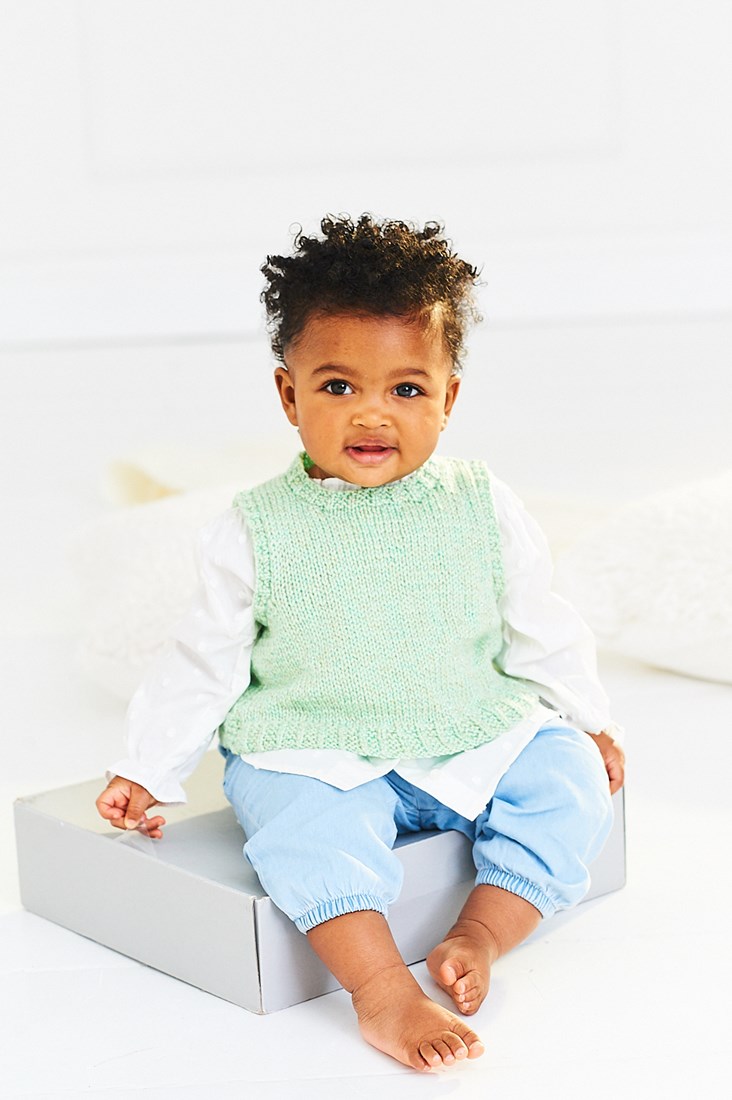 Strickanleitung Stylecraft Baby Sparkle Tank Tops Wollplatz