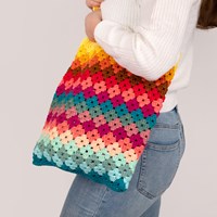 Regenbogen Tasche Häkelset -  Enthält digitales Anleitung-3