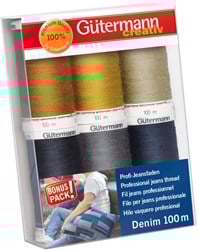 Gütermann Nähgarnset Denim - 6 Spulen