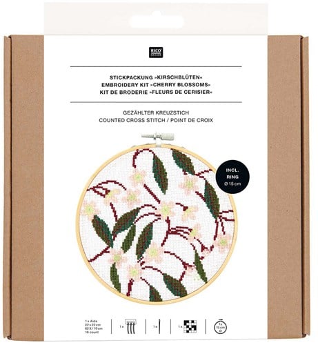 Rico Design Stick Pakete Kirschblüte Ø 15 cm