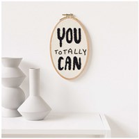 Rico Design Punch Needle Pakete "You totally can" Ø 21 cm