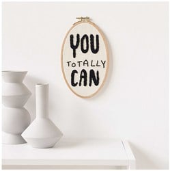 Rico Design Punch Needle Pakete "You totally can" Ø 21 cm