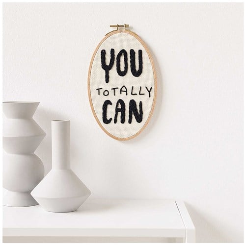 Rico Design Punch Needle Pakete "You totally can" Ø 21 cm
