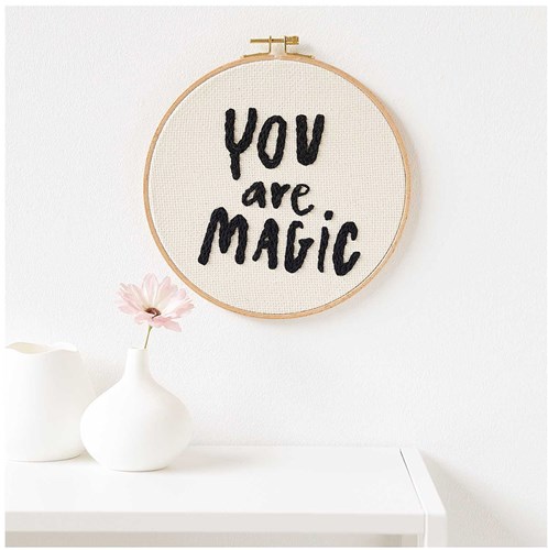 Rico Design Punch Needle Pakete "You are magic" Ø 21,5 cm