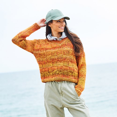Stylecraft Colour Vibe Jumper mit Block Strickanleitung-2