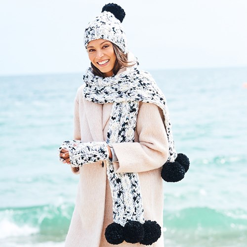 Stylecraft Colour Code XL Mütze, Schal und Fäustlinge Strickanleitung