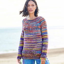Stylecraft strickmuster For the Love of Stripes Cowlneck- and Roundneck Sweater