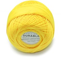 Durable Stick- und Häkelbaumwollgarn 1009 Yellow