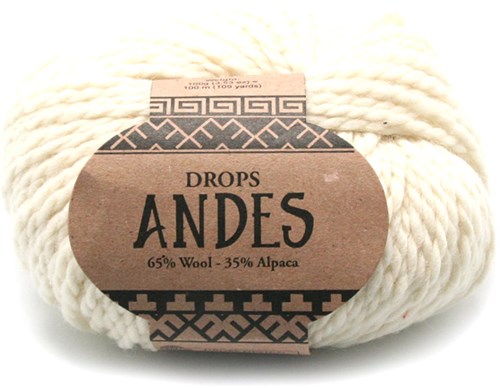 Drops Andes Uni Colour 100 Natur