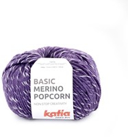 Katia Basic Merino Popcorn 100 Violet-Weiß
