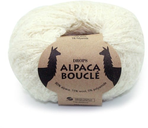Drops Alpaca Bouclé Uni Colour 100 Natur
