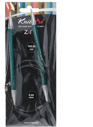 KnitPro Zing Rundstricknadeln 100cm 8,00 mm