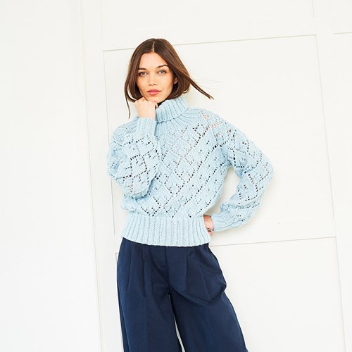 Stylecraft strickmuster Softie Polo- and Round Neck Sweater (2 designs)-2