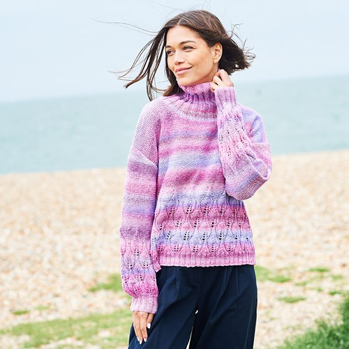 Stylecraft strickmuster Chromatic Round- And Cowl Neck Sweater (2 designs)-2