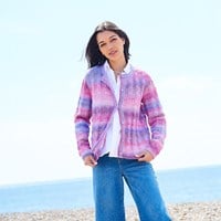 Stylecraft strickmuster Chromatic Round- And V-Neck Cardigan (2 designs)