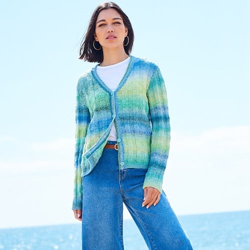 Stylecraft strickmuster Chromatic Round- And V-Neck Cardigan (2 designs)-2