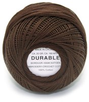Durable Stick- und Häkelbaumwollgarn 1012 Dark Brown