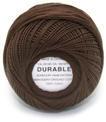 Durable Stick- und Häkelbaumwollgarn 1012 Dark Brown