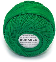 Durable Stick- und Häkelbaumwollgarn 1015 Green