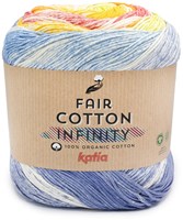 Katia Fair Cotton Infinity 102 Blau-Pistazie-Gelb-Orange